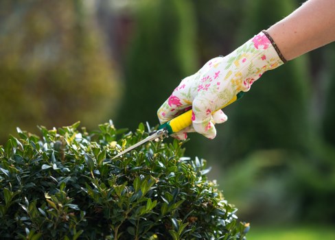 Garden maintenance waste being separated for recycling in Sudbury