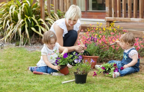 Gardeners Sudbury working safely during outdoor maintenance