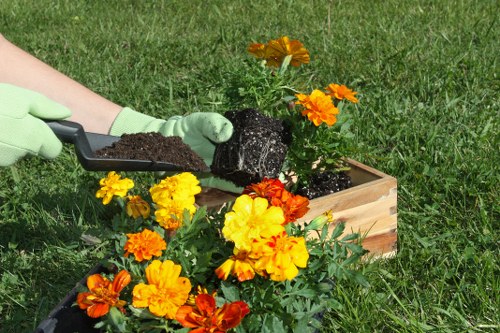 Reusable gardening items prepared for charity donation